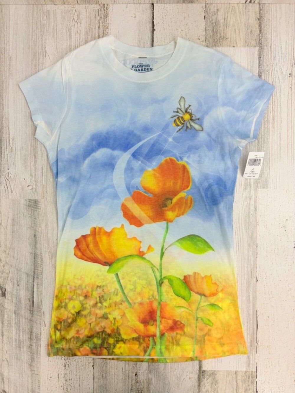 NEW Vtg Epcot Flower and Garden Festival Bee T Shirt Womens S Walt Disney World